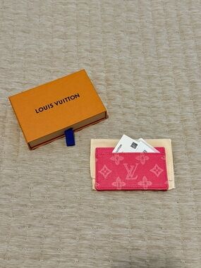 Louis Vuitton Pink Monogram Card Holder